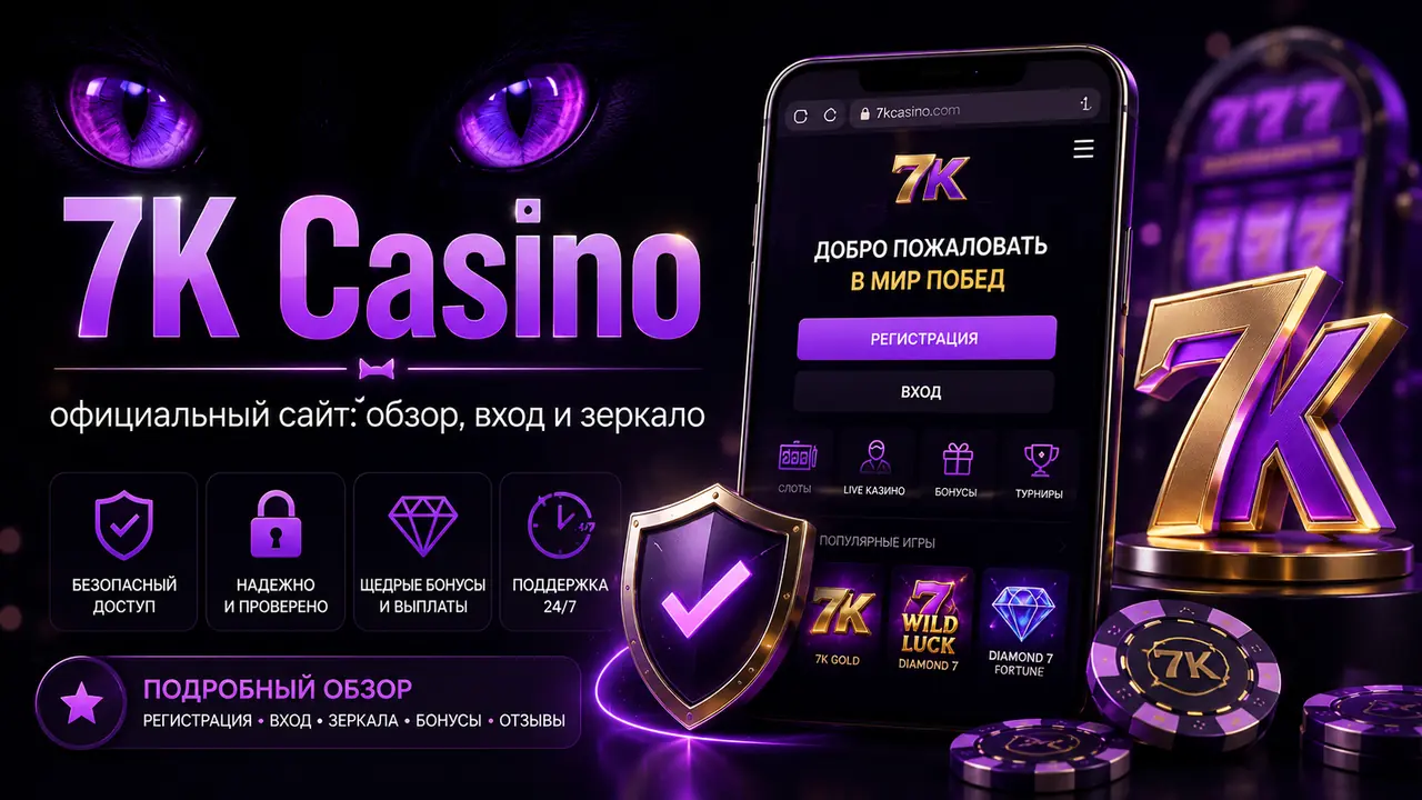 7K Casino официальный сайт: обзор, вход и зеркало
