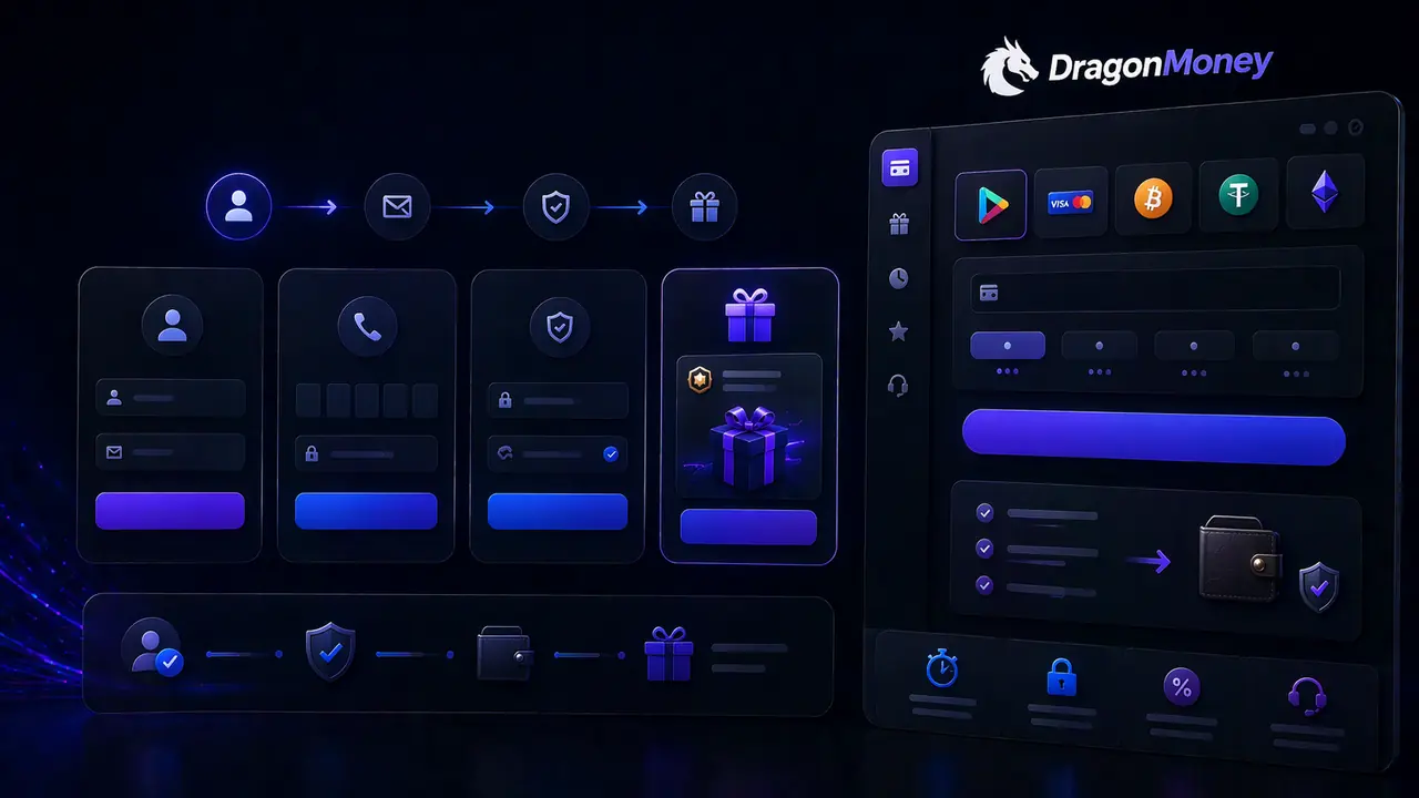 Как зарегистрироваться в DragonMoney