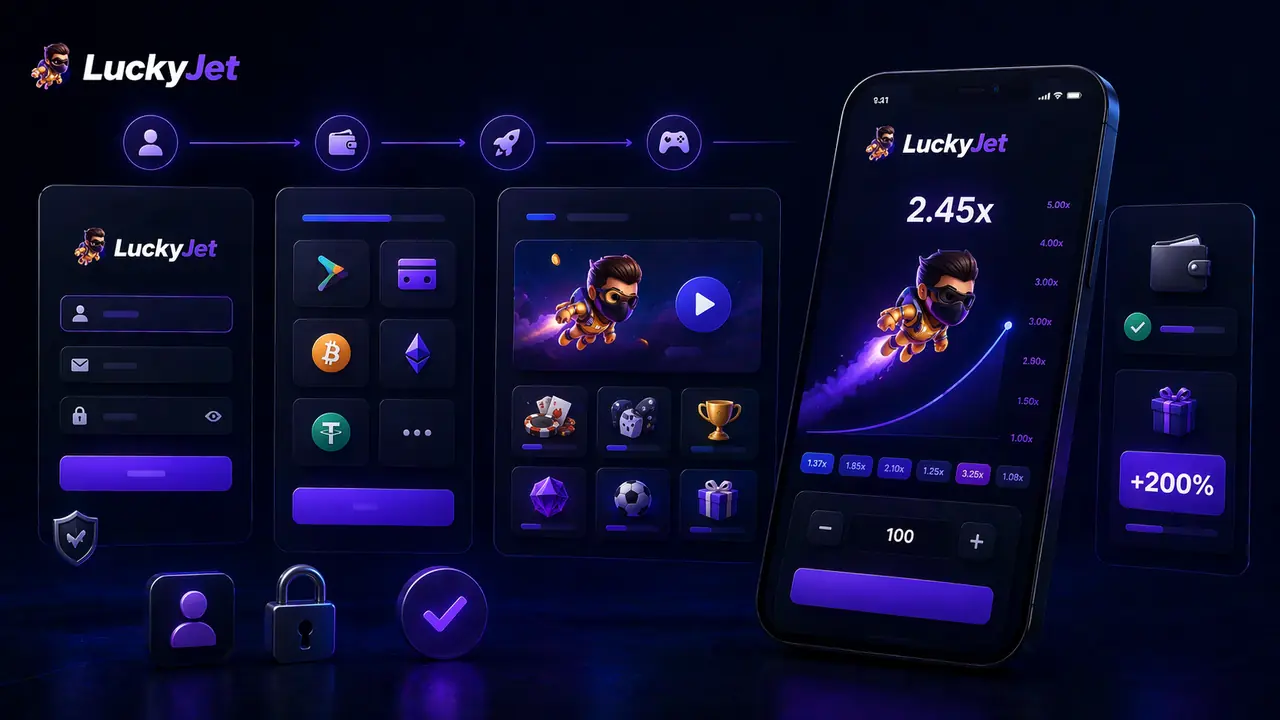 Как открыть Lucky Jet и быстро перейти к игре